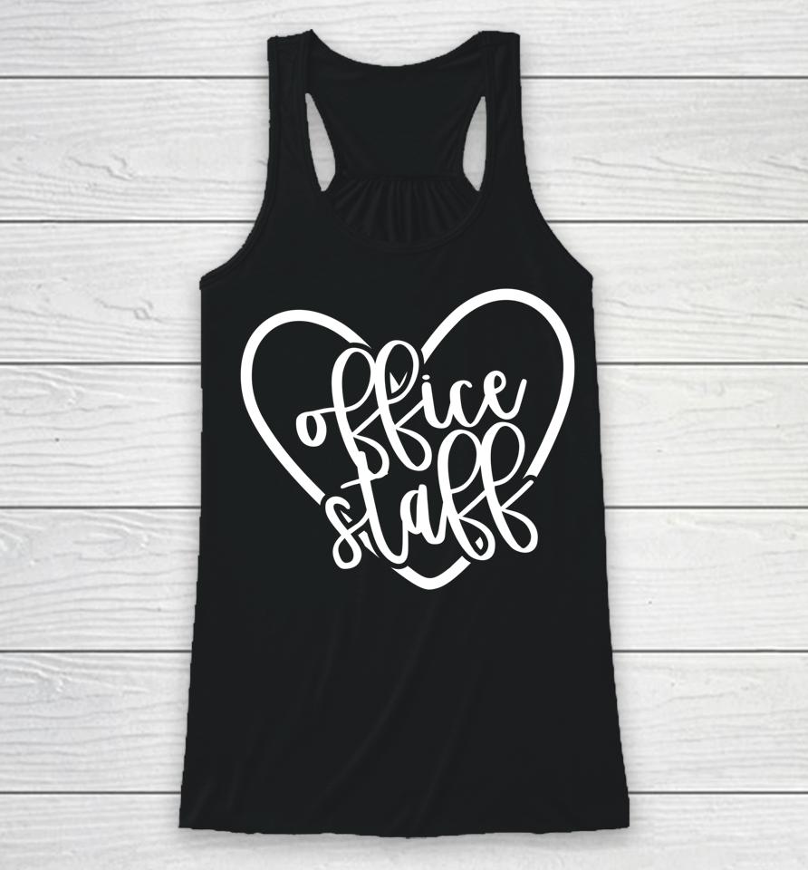 Office Staff Squad Back To School Matching Group Racerback Tank