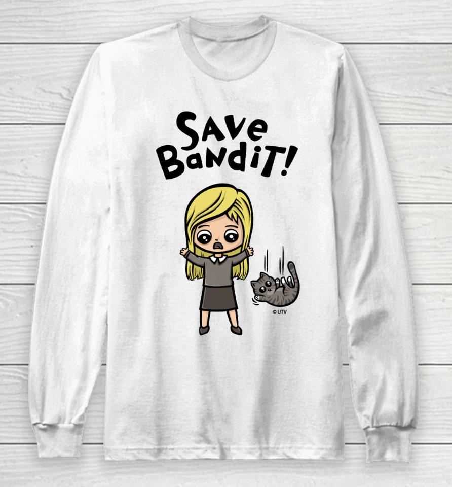 Officebloopers Couchpotatoshop Save Bandit Long Sleeve T-Shirt