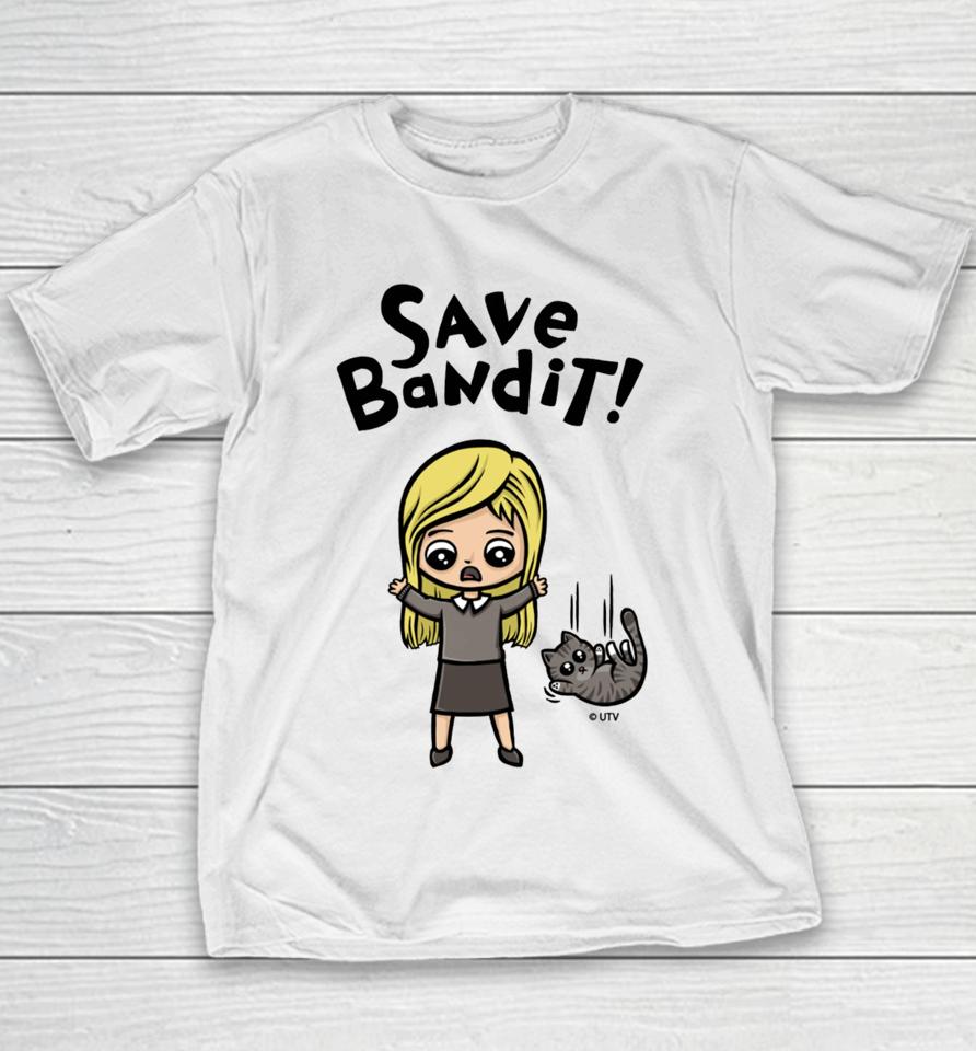 Officebloopers Couchpotatoshop Save Bandit Youth T-Shirt