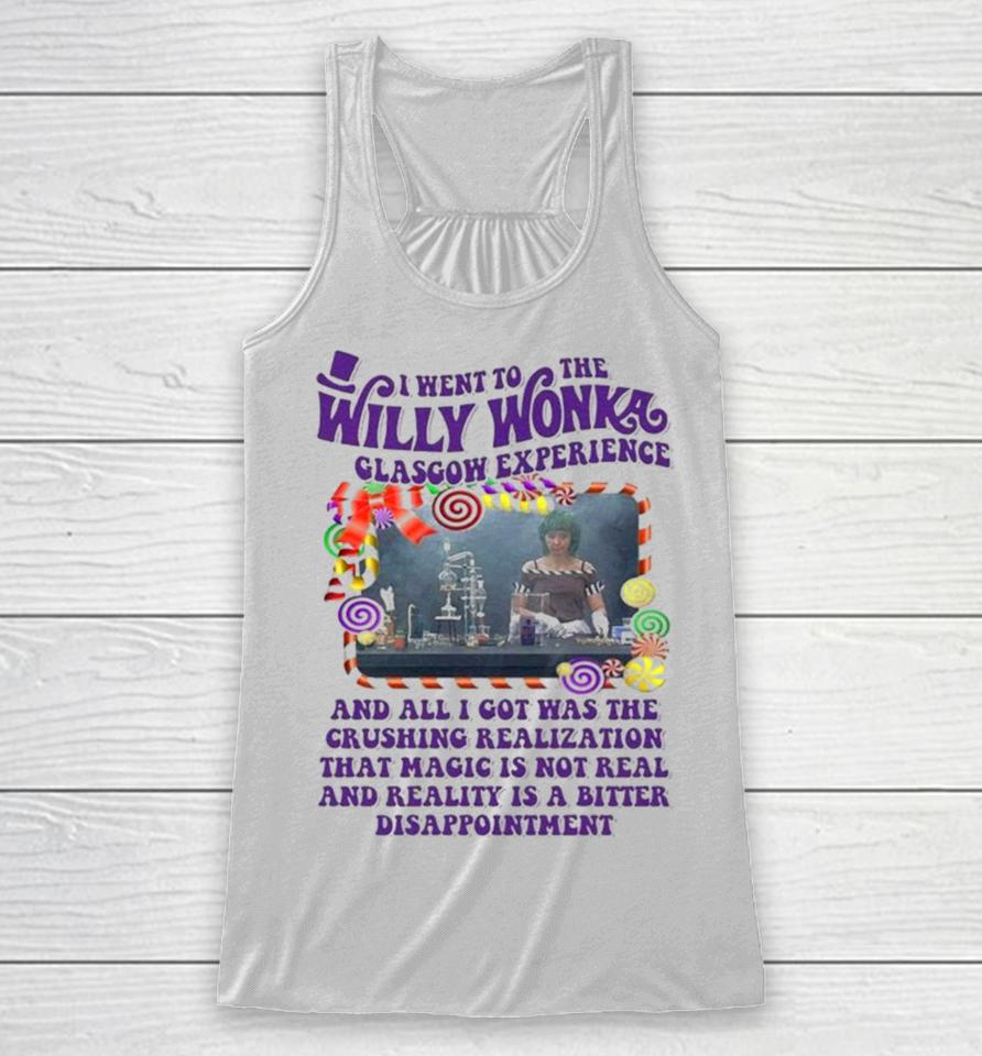 Official 2024 I Went To The Willy Wonka Glasgow Experience Racerback Tank