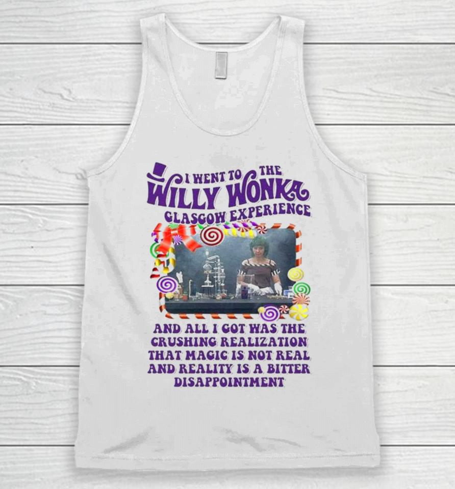Official 2024 I Went To The Willy Wonka Glasgow Experience Unisex Tank Top