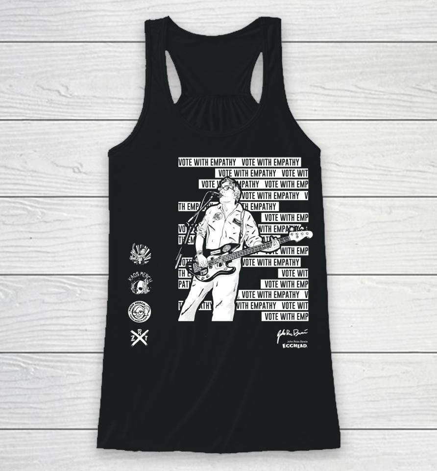 Official Bassists Against Racists John Ross Bowie Racerback Tank
