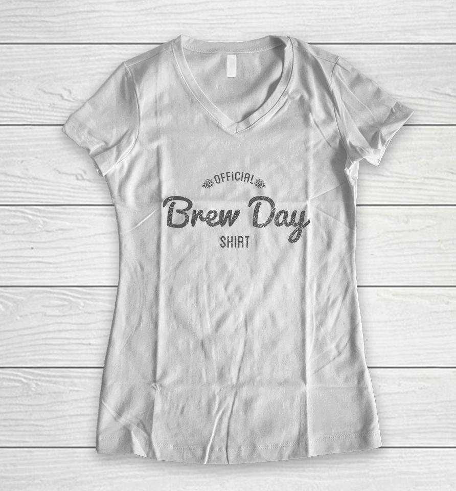 Official Brew Day Women V-Neck T-Shirt
