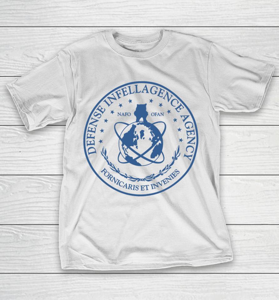 Official Defense Infellagence Agency Fornicaris Et Invenies Nafo T-Shirt