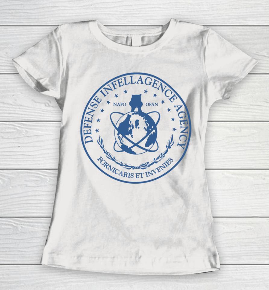 Official Defense Infellagence Agency Fornicaris Et Invenies Nafo Women T-Shirt