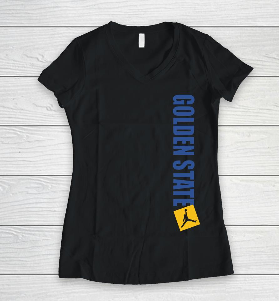 Official Golden State Warriors Jordan Statement Women V-Neck T-Shirt