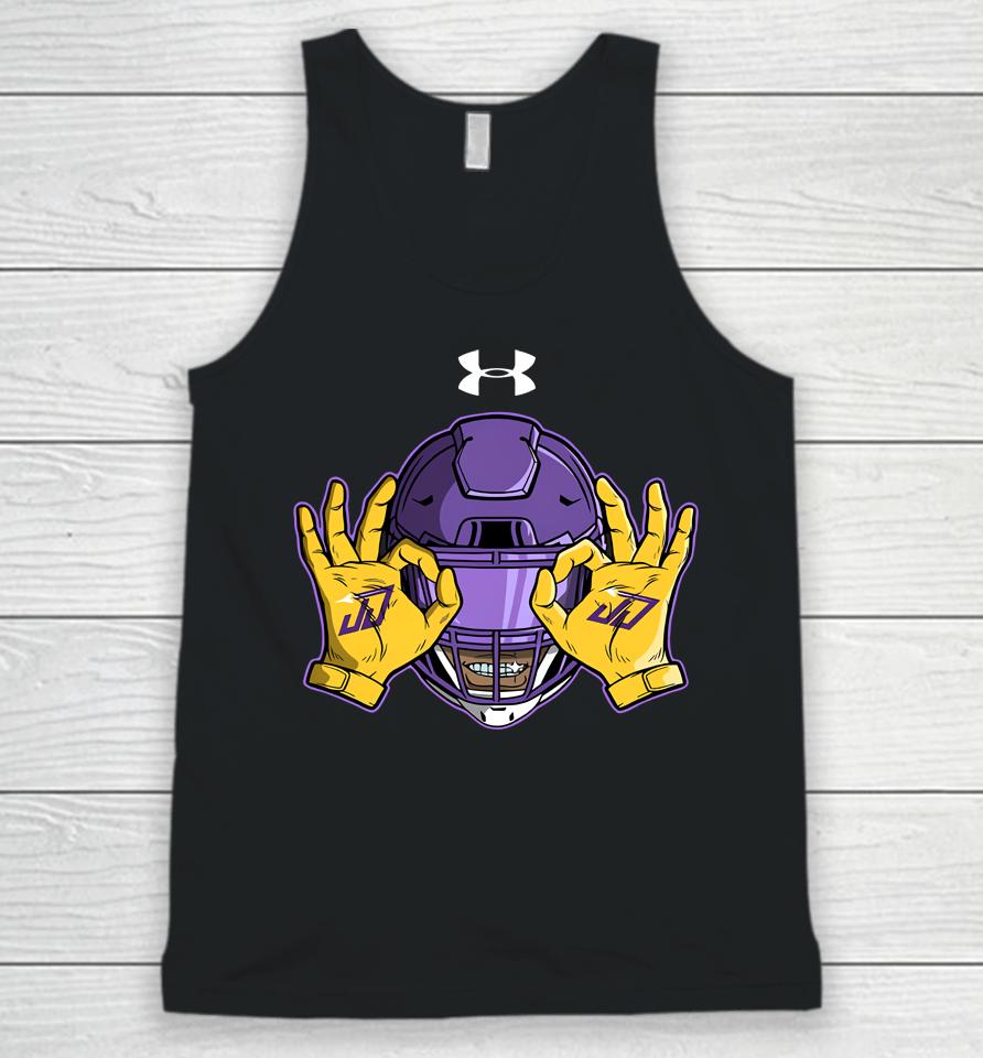Official Justin Jefferson Griddy Minnesota Under Armour Unisex Tank Top