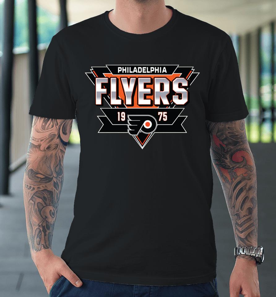 Official Nhl Shop Men's Philadelphia Flyers White Reverse Retro 2.0 Fresh Playmaker Premium T-Shirt