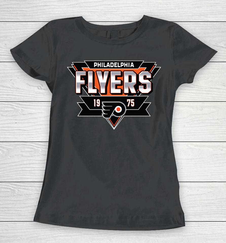 Official Nhl Shop Men's Philadelphia Flyers White Reverse Retro 2.0 Fresh Playmaker Women T-Shirt