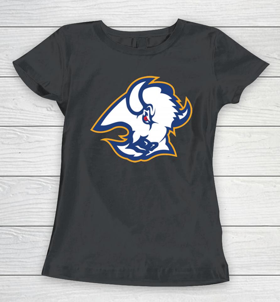 Official Shop Nhl 2022 Buffalo Sabres Team Primary Logo Graphic Women T-Shirt