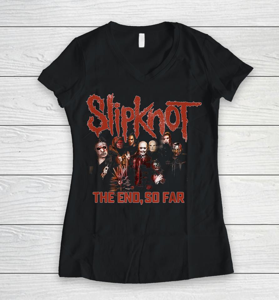 Official Slipknot The End So Far Women V-Neck T-Shirt