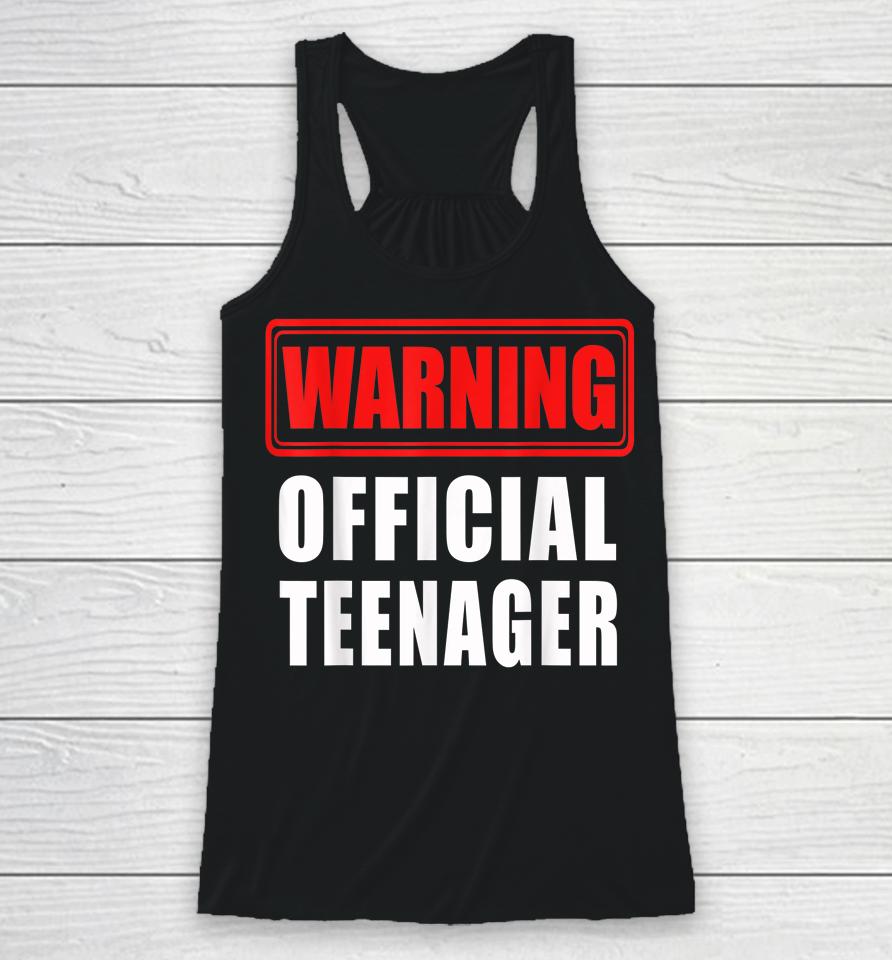 Official Teenager 13Th Birthday Gift 13 Year Old Racerback Tank