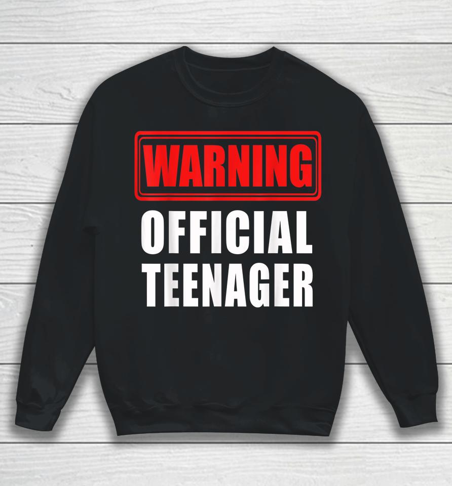 Official Teenager 13Th Birthday Gift 13 Year Old Sweatshirt