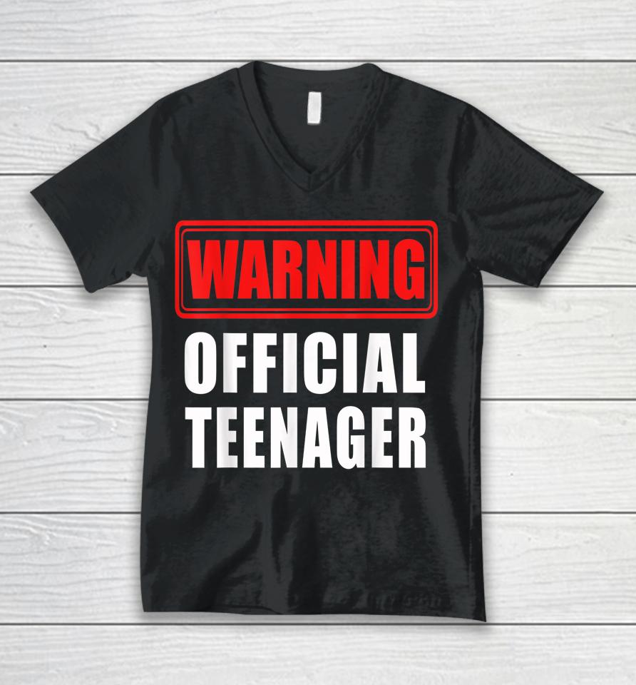Official Teenager 13Th Birthday Gift 13 Year Old Unisex V-Neck T-Shirt