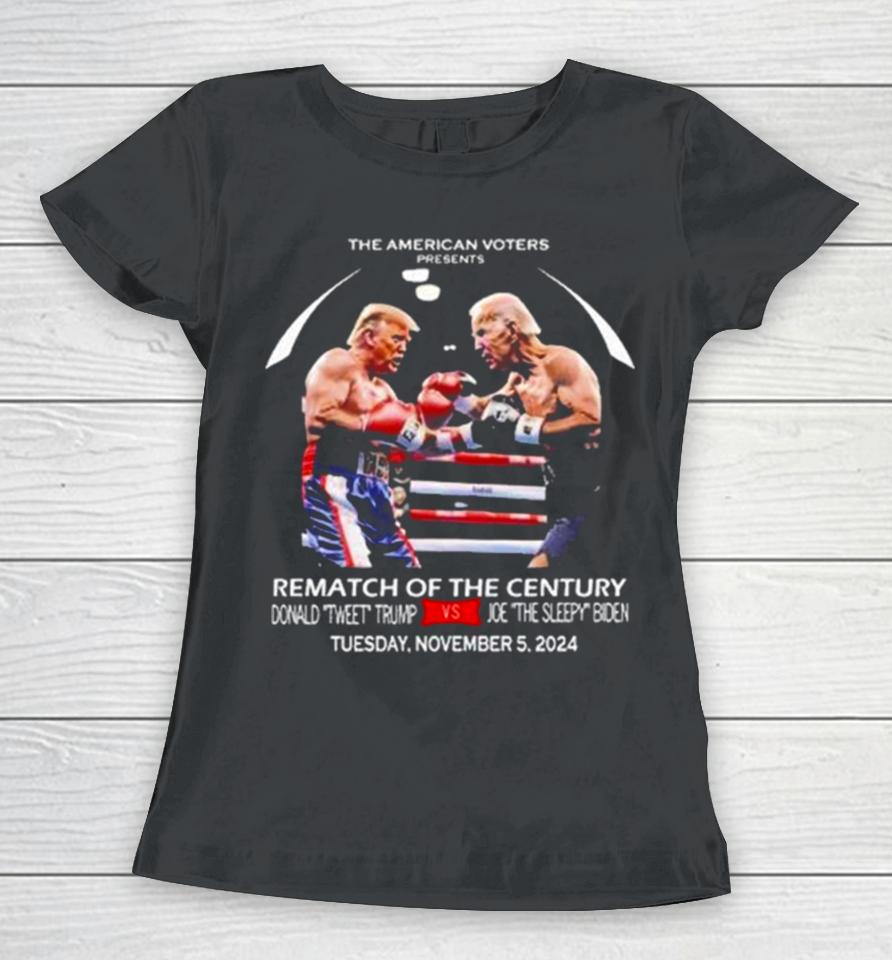 Official Trump Vs Biden Boxing Rematch Of The Century Women T-Shirt