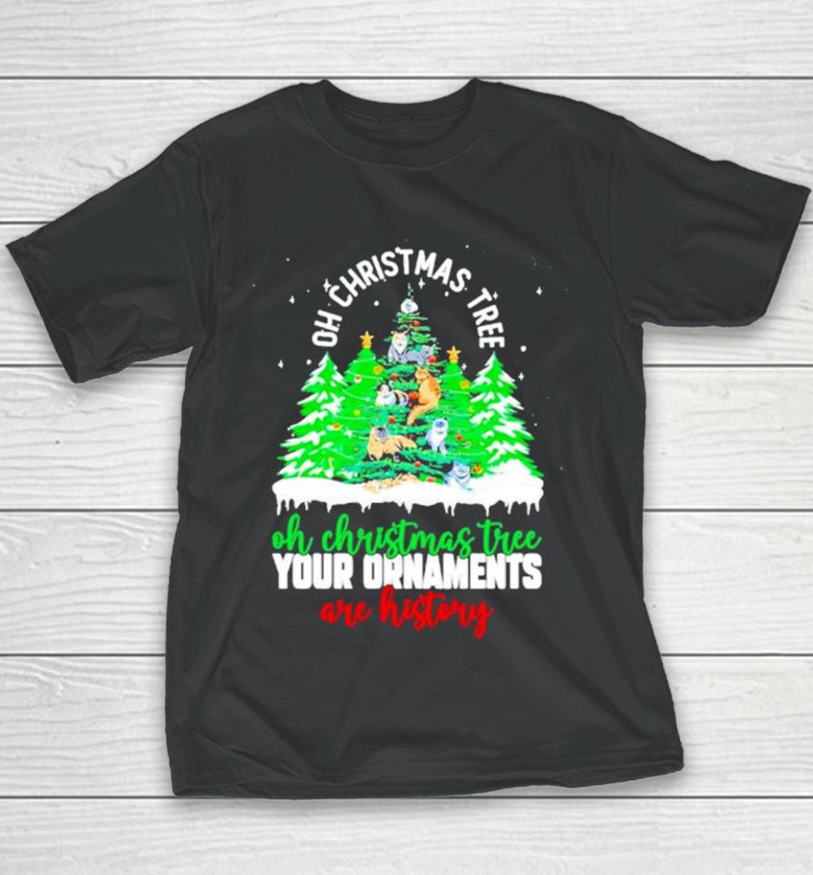 Oh Christmas Tree Your Ornaments Are History Youth T-Shirt