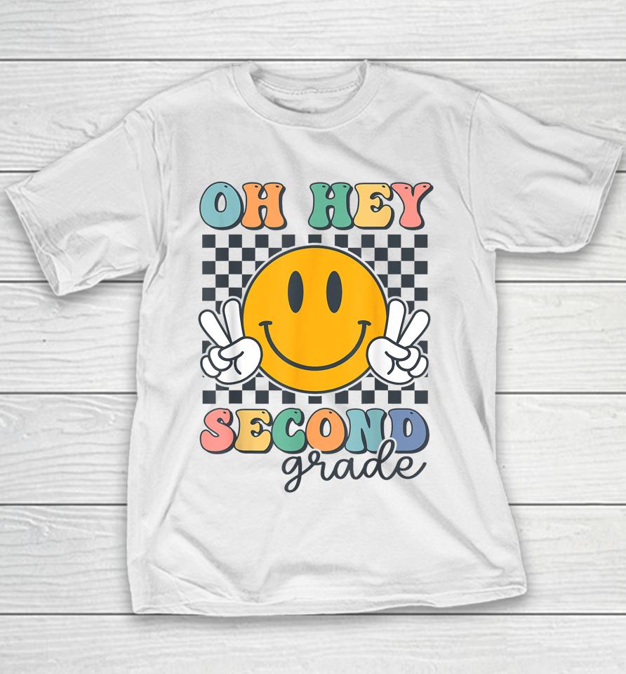 Oh Hey Second Grade Cute Smile Back To School 2Nd Grade Team Youth T-Shirt