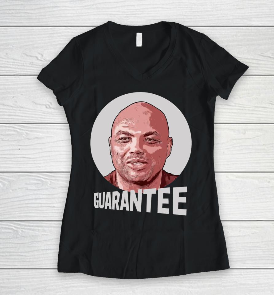 Oh No He Didn’t Chuck Guarantee Women V-Neck T-Shirt