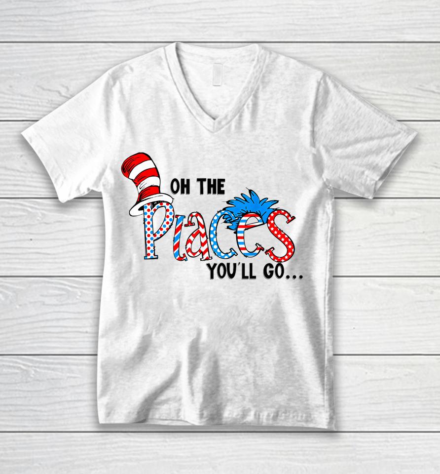 Oh The Places You Will Go Teacher Unisex V-Neck T-Shirt