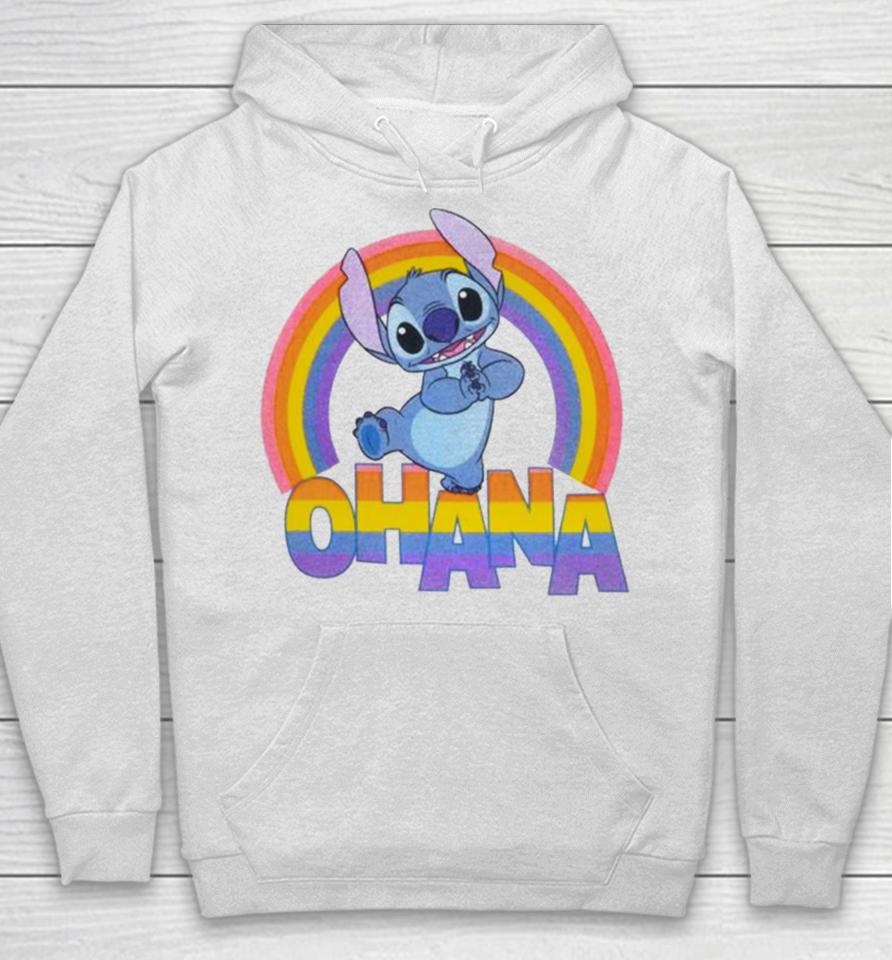 Ohana Stitch Rainbow Hoodie