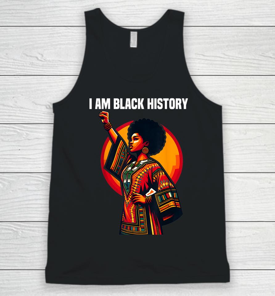 Oheneba I Am Black History Month American Afro Melanin Unisex Tank Top