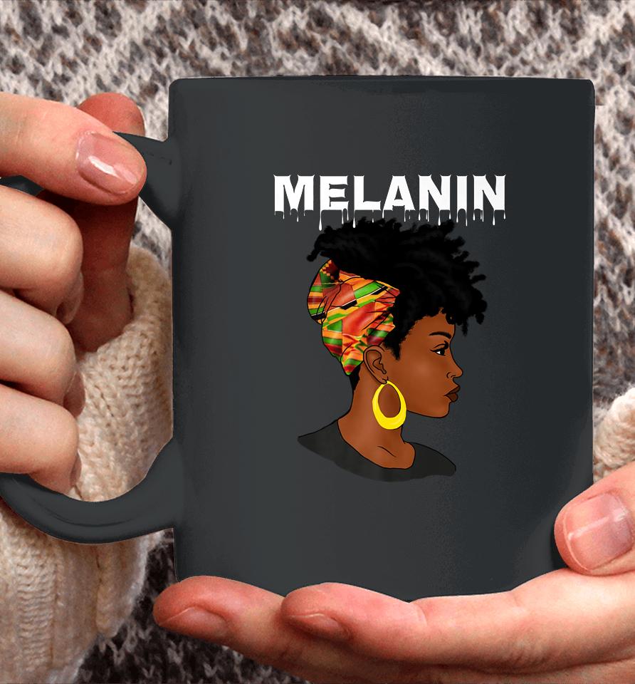Oheneba Melanin Drippin Black Girl Magic Afro Pride Coffee Mug