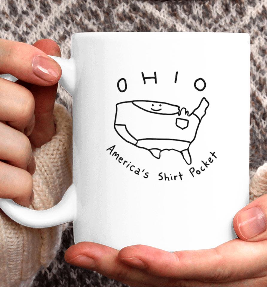 Ohio America’s Pocket Cute Map Shirtshirts Coffee Mug