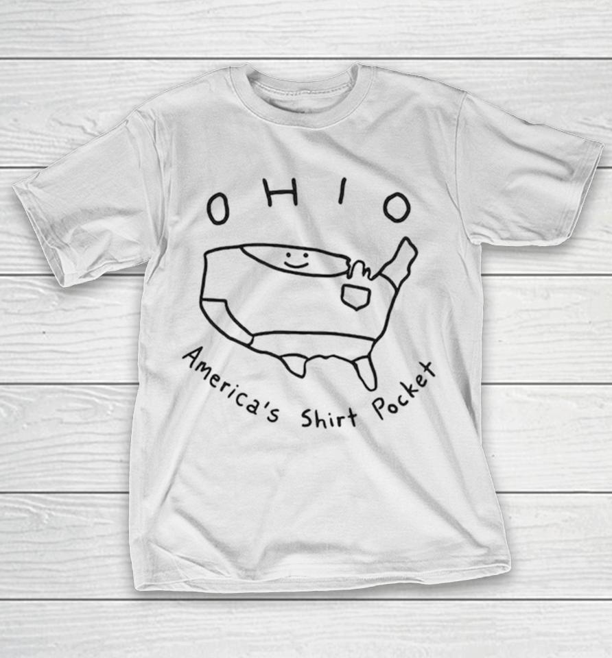 Ohio America’s Pocket Cute Map Shirtshirts T-Shirt