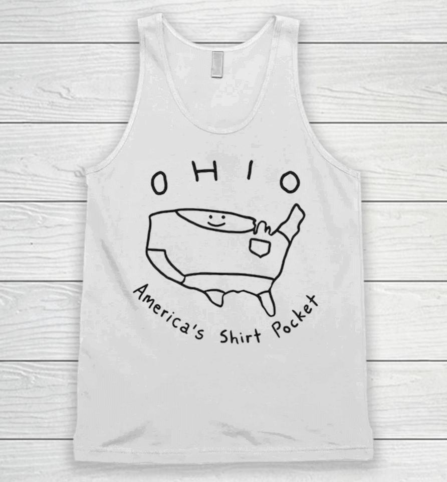 Ohio America’s Pocket Cute Map Shirtshirts Unisex Tank Top
