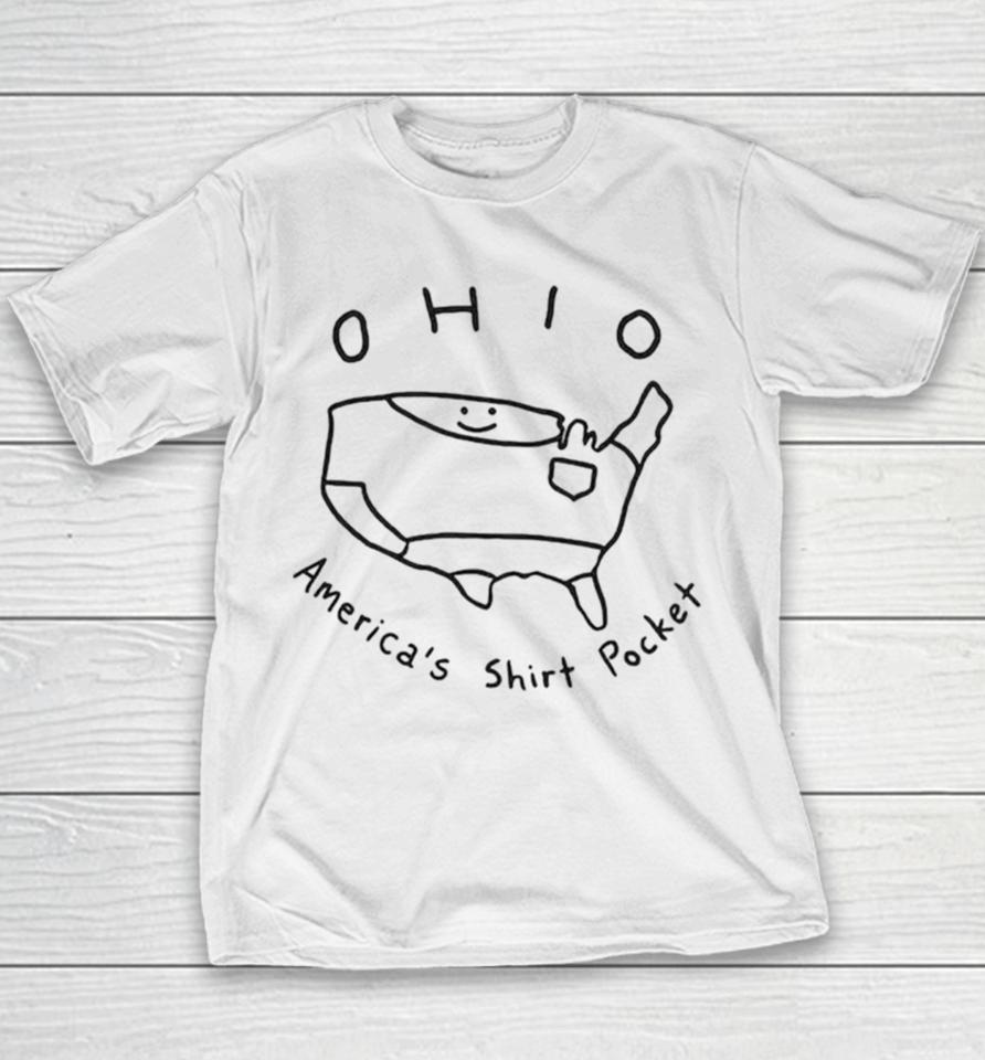 Ohio America’s Pocket Cute Map Shirtshirts Youth T-Shirt