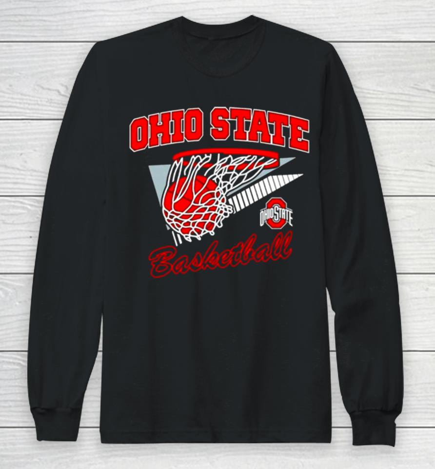 Ohio State Basketball Ncaa Team Logo Long Sleeve T-Shirt
