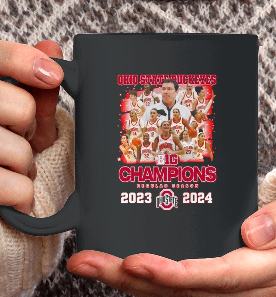 Ohio State Buckeyes B1G Champions Regular Season 2023 2024 Coffee Mug