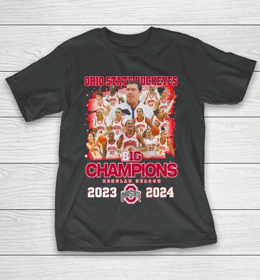 Ohio State Buckeyes B1G Champions Regular Season 2023 2024 T-Shirt