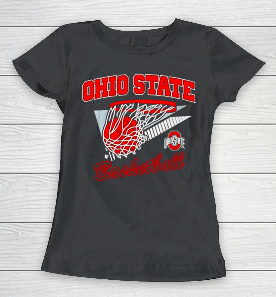 Ohio State Buckeyes Basketball Retro Women T-Shirt