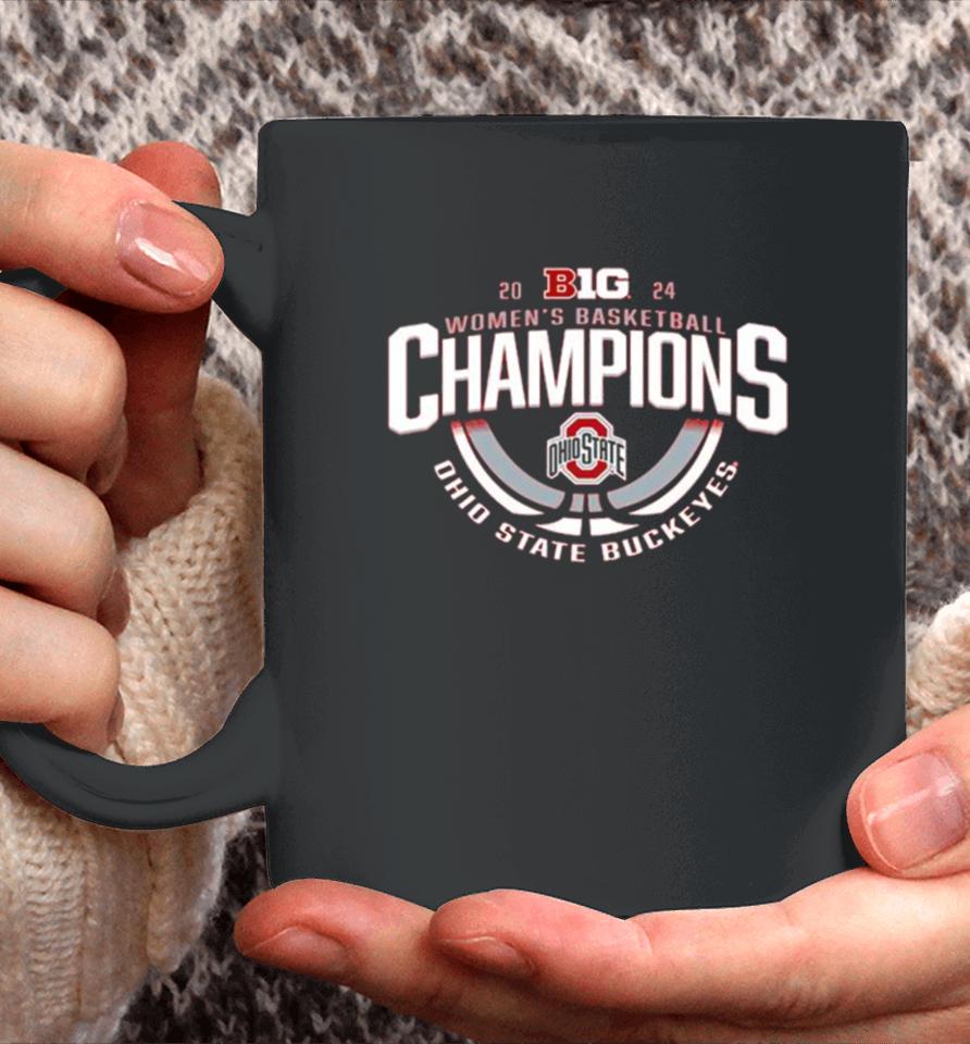 Ohio State Buckeyes Blue 84 Unisex 2024 Big Ten Women’s Basketball Regular Season Champions Locker Room Coffee Mug