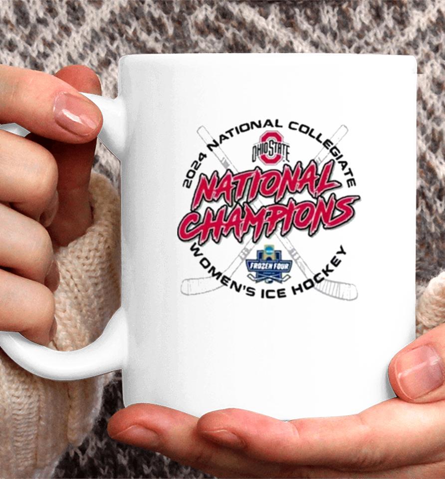 Ohio State Buckeyes Champion Unisex 2024 Ncaa Women’s Ice Hockey National Champions Locker Room Coffee Mug