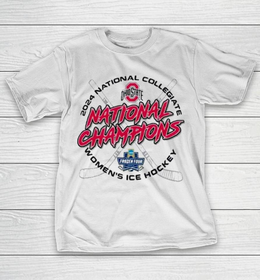 Ohio State Buckeyes Champion Unisex 2024 Ncaa Women’s Ice Hockey National Champions Locker Room T-Shirt