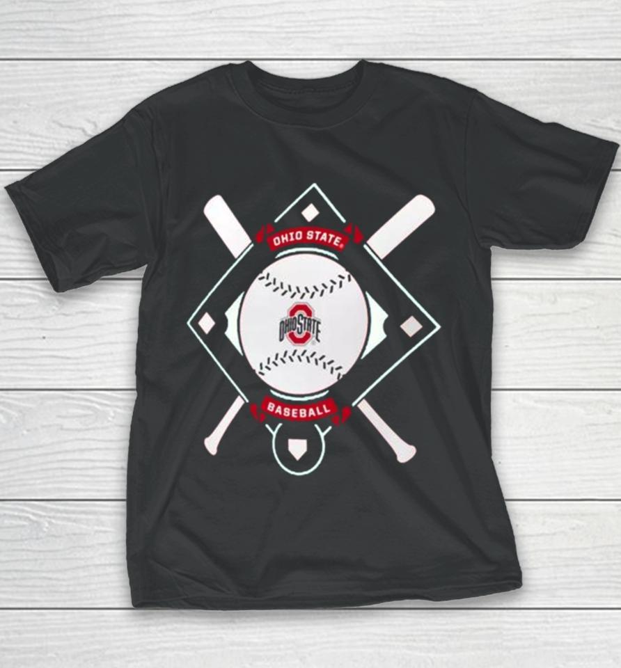 Ohio State Buckeyes Dri Fit Baseball Plate Youth T-Shirt