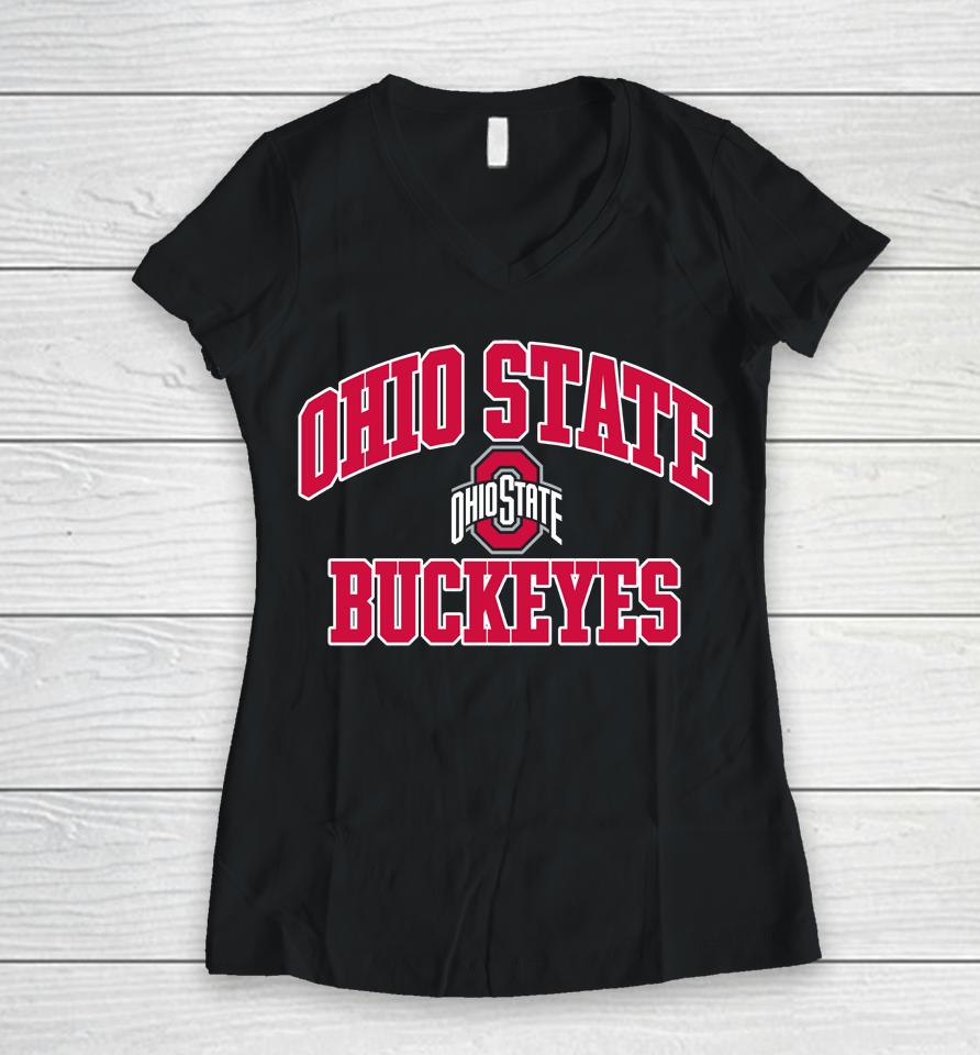 Ohio State Buckeyes High Motor Women V-Neck T-Shirt