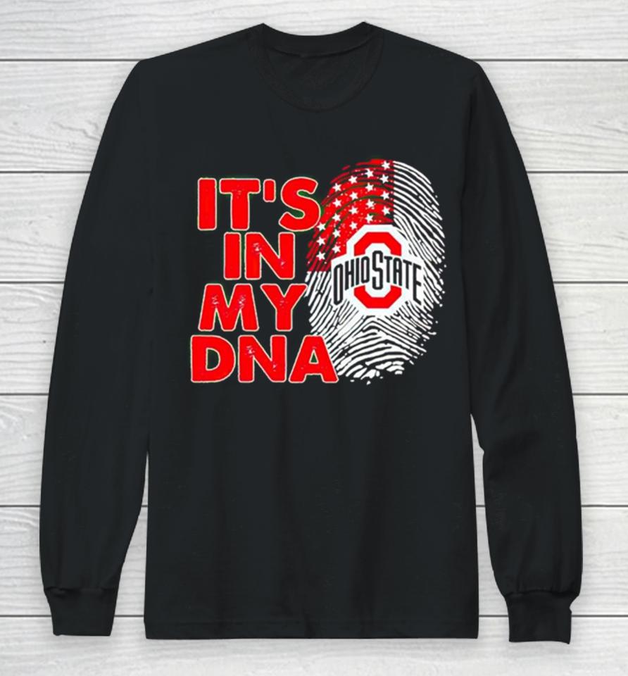 Ohio State Buckeyes It’s In My Dna Fingerprint Long Sleeve T-Shirt