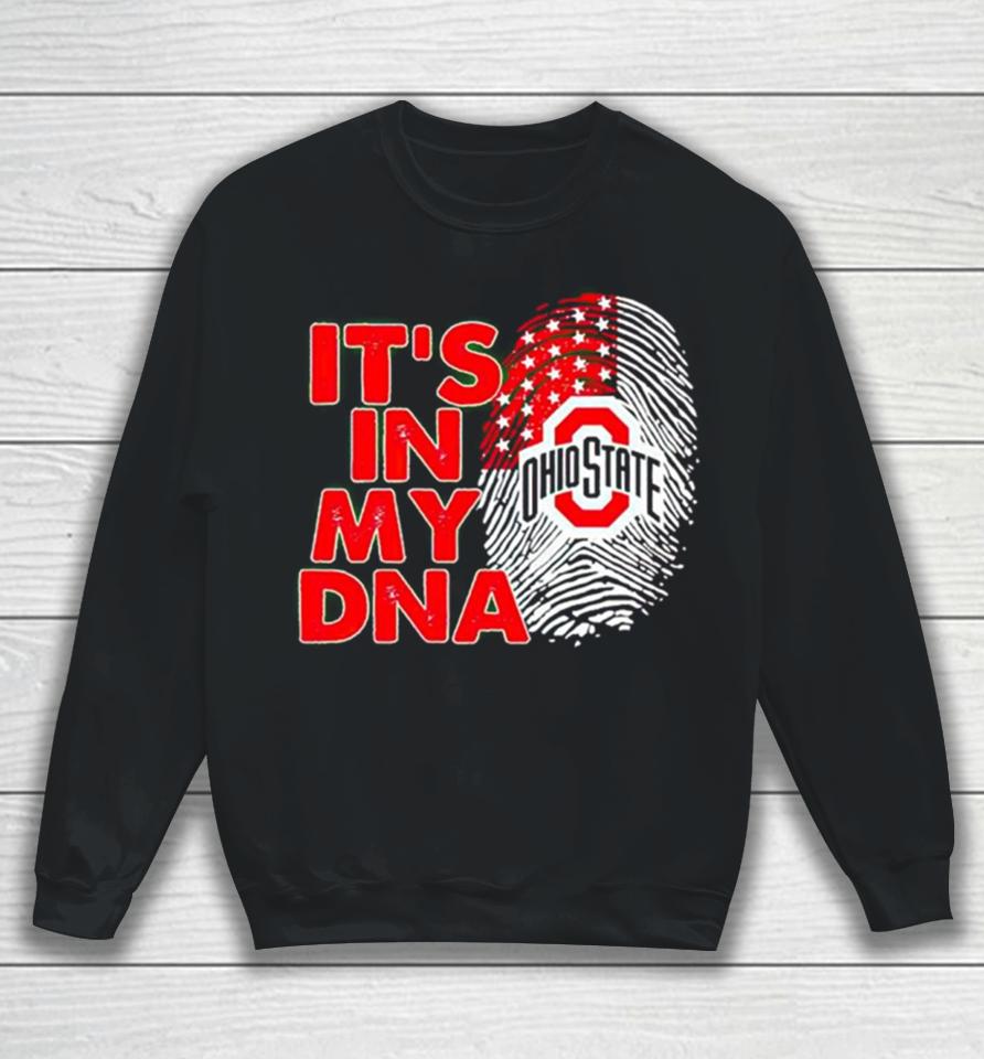 Ohio State Buckeyes It’s In My Dna Fingerprint Sweatshirt