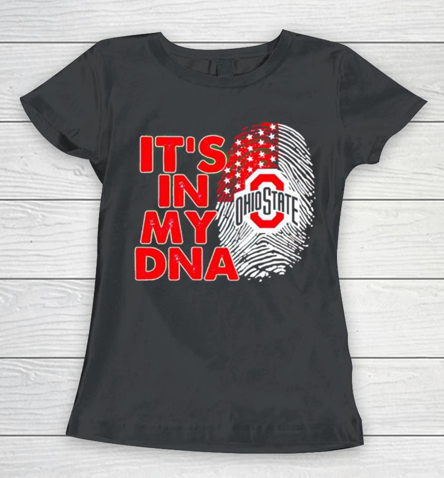 Ohio State Buckeyes It’s In My Dna Fingerprint Women T-Shirt