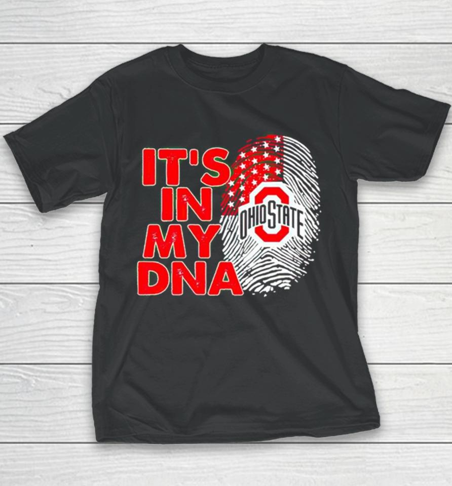 Ohio State Buckeyes It’s In My Dna Fingerprint Youth T-Shirt