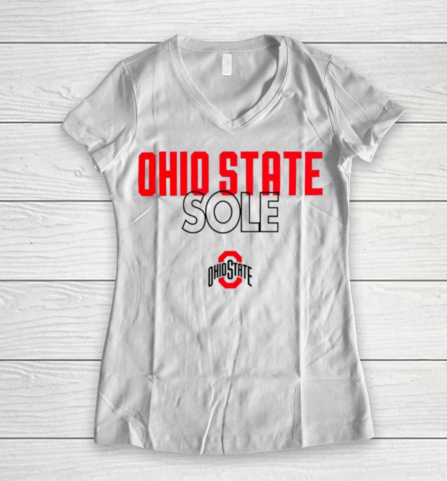 Ohio State Buckeyes Sole Ncaa Women V-Neck T-Shirt