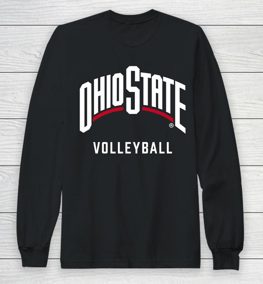 Ohio State Buckeyes Volleyball Scarlet Long Sleeve T-Shirt