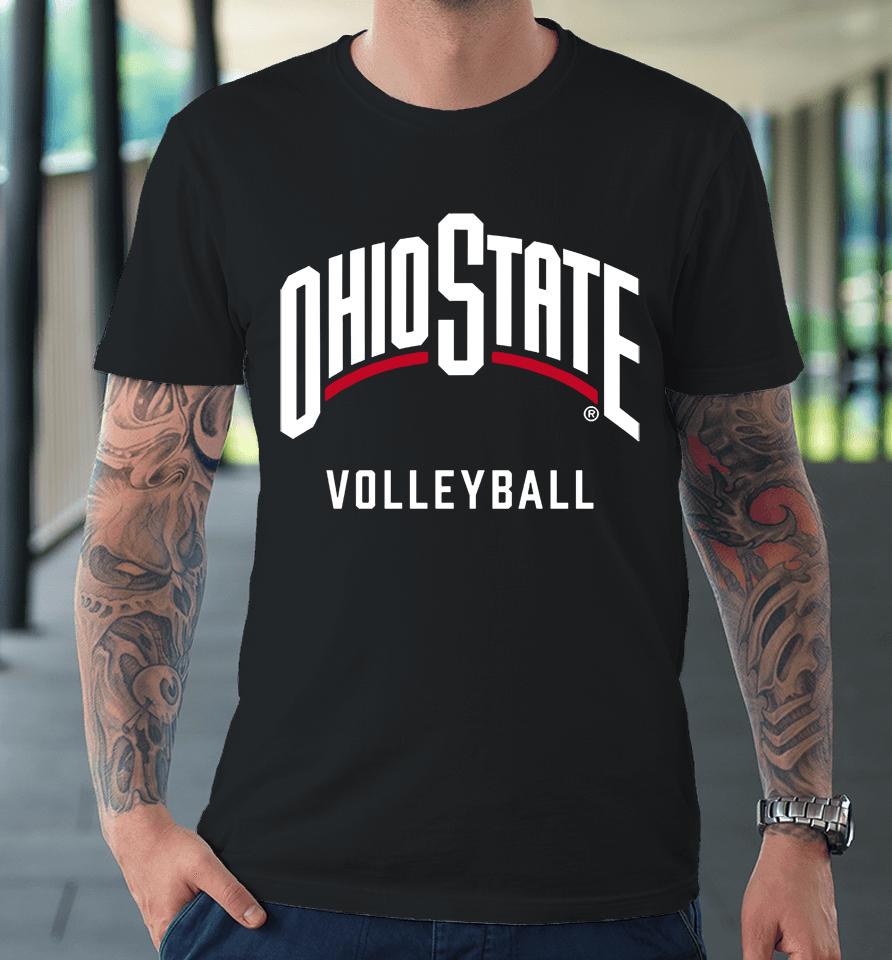 Ohio State Buckeyes Volleyball Scarlet Premium T-Shirt