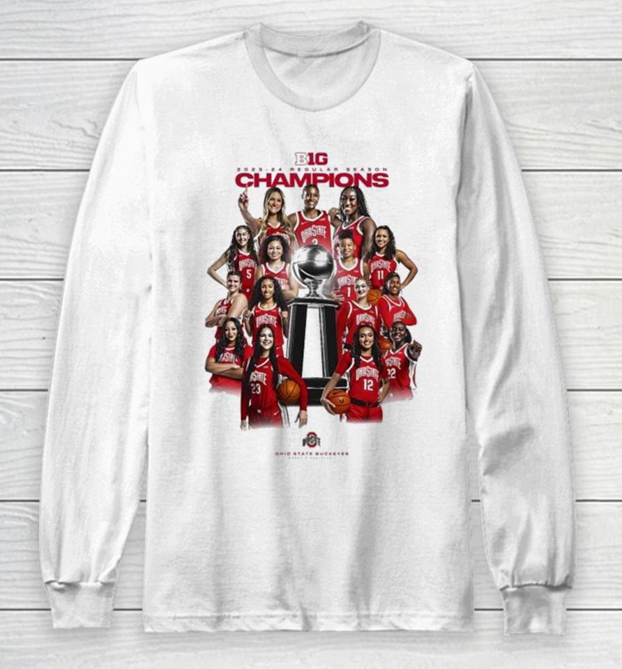 Ohio State Buckeyes Women’s Basketball Regular Season Champions Cup All Team Long Sleeve T-Shirt