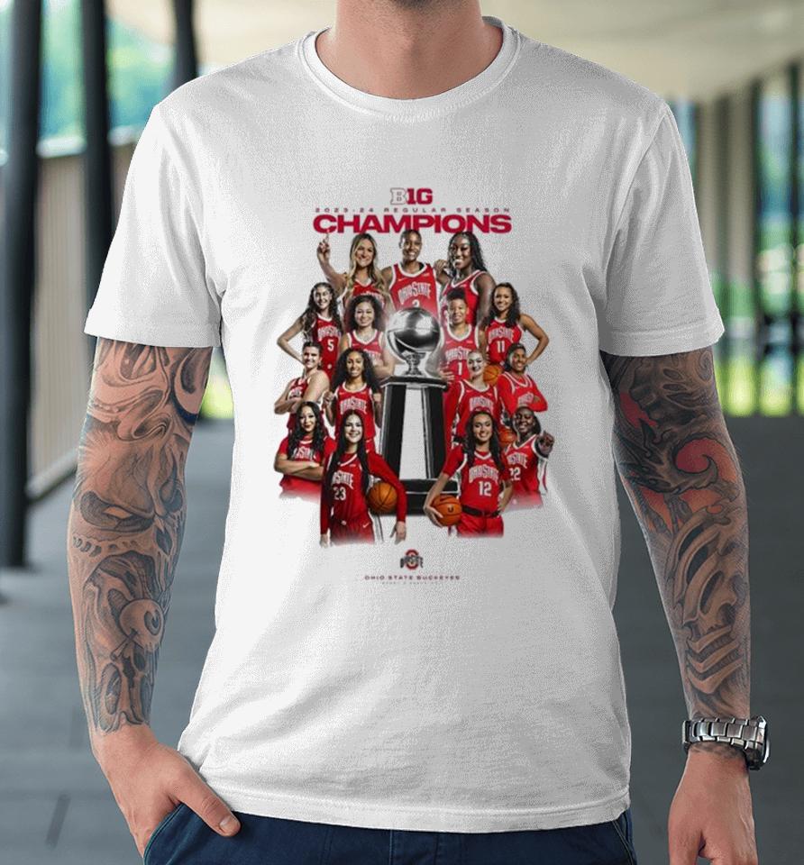 Ohio State Buckeyes Women’s Basketball Regular Season Champions Cup All Team Premium T-Shirt