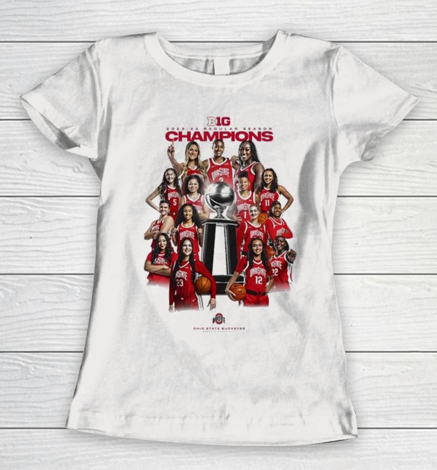 Ohio State Buckeyes Women’s Basketball Regular Season Champions Cup All Team Women T-Shirt