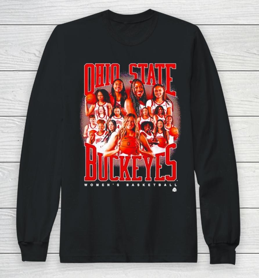 Ohio State Buckeyes Women’s Basketball Team Signature Long Sleeve T-Shirt